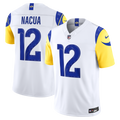Los Angeles Rams Puka Nacua Nike White Vapor F.U.S.E. Stitched Limited Jersey product image 1, provided for visual reference