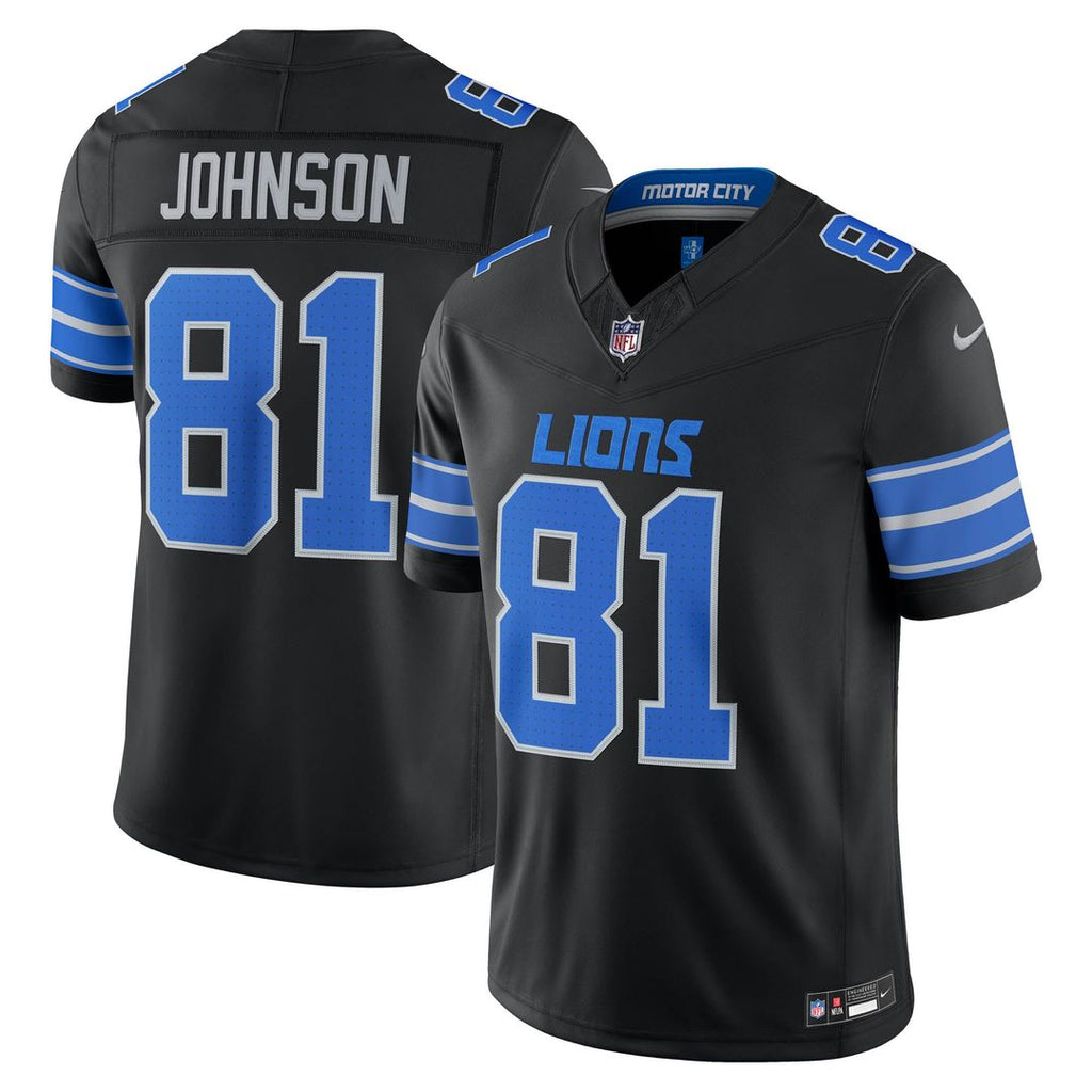 Detroit Lions Calvin Johnson Nike Blue Vapor F.U.S.E. Stitched Retired Limited Jersey product image 7, provided for visual