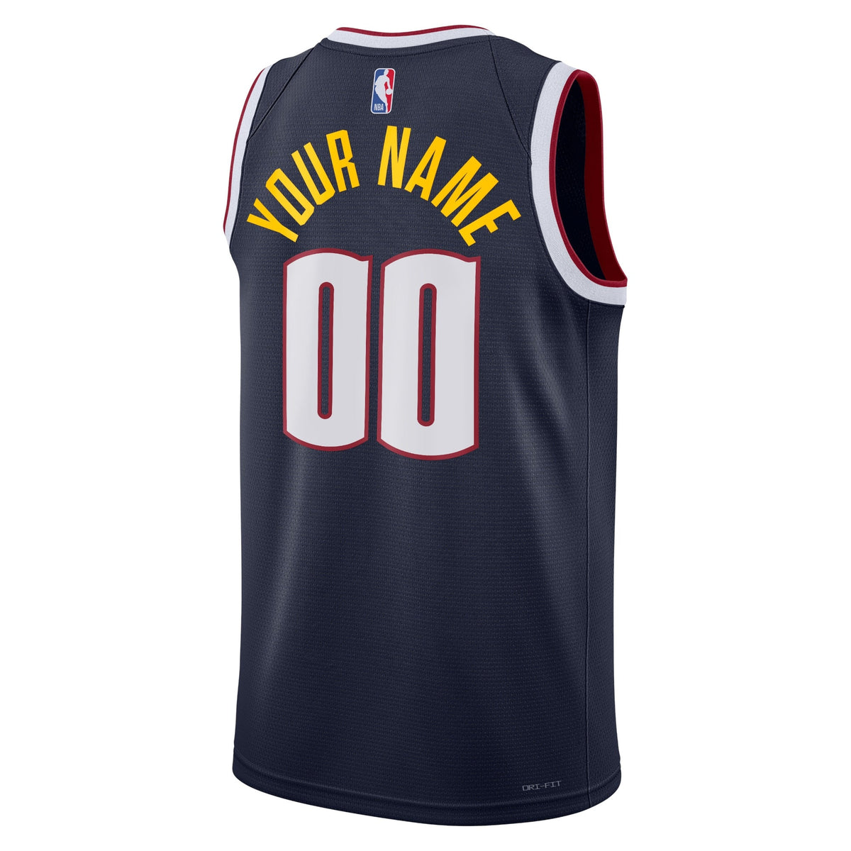 Denver Nuggets Nike Icon Swingman Jersey - Custom - Unisex product image 3, provided for visual reference and product detail