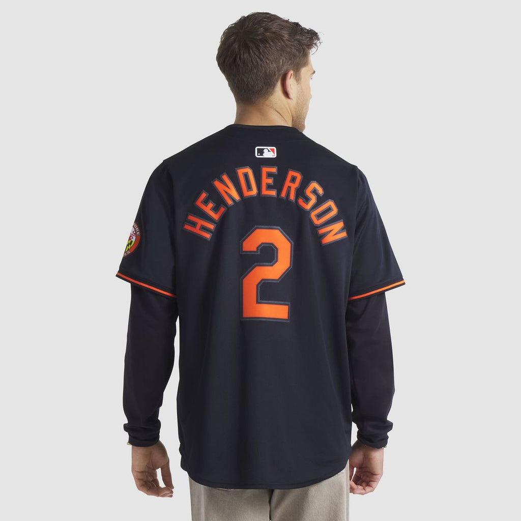 Baltimore Orioles Gunnar Henderson Nike Black Alternate Limited Player Jersey product image 5, provided for visual reference