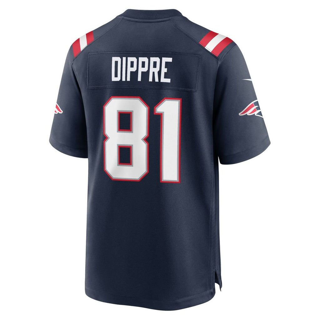 New England Patriots CJ Dippre Nike Navy Team Game Jersey product image 5, provided for visual reference and product detail