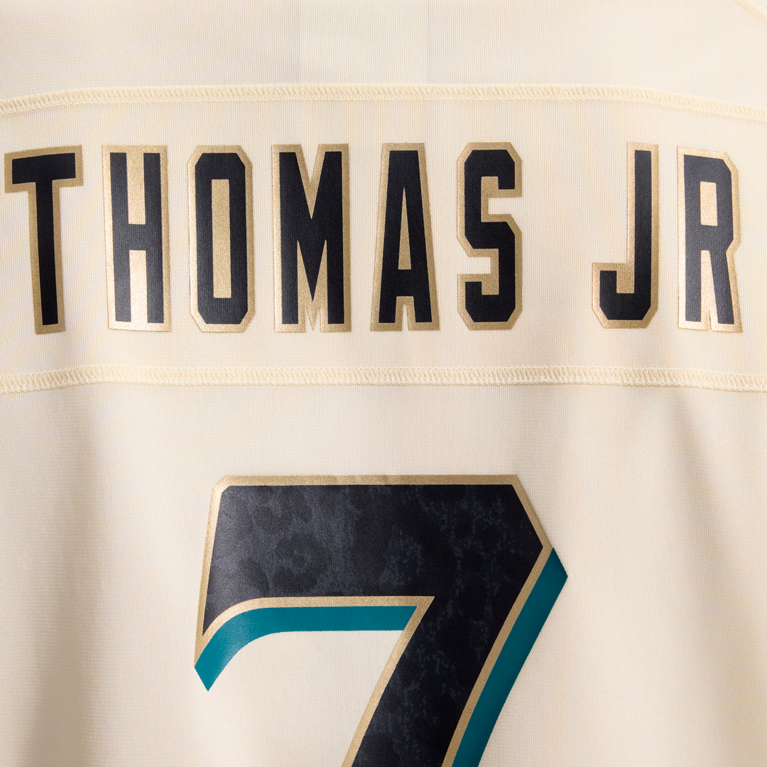 Jacksonville Jaguars Brian Thomas Jr. Nike Natural 2026 Rivalries Collection Game Jersey product image 11, provided for