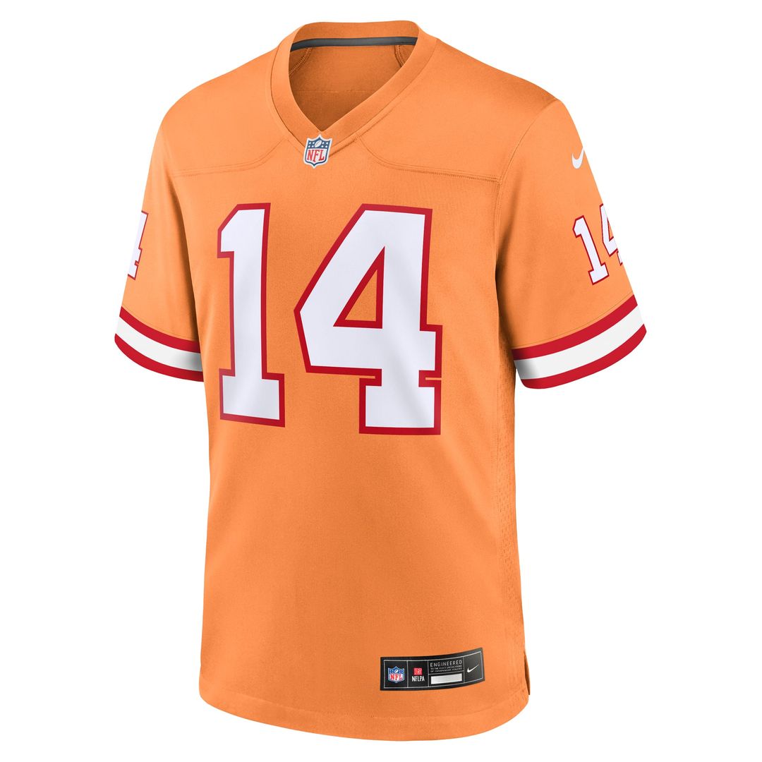 Tampa Bay Buccaneers Chris Godwin Nike Orange Throwback Game Jersey product image 8, provided for visual reference and
