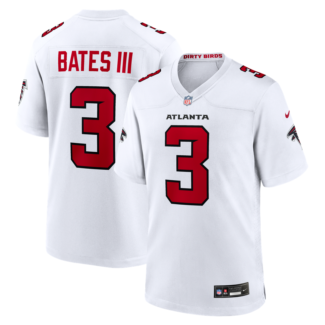 Atlanta Falcons Jessie Bates III Nike White Game Jersey product image 8, provided for visual reference and product detail