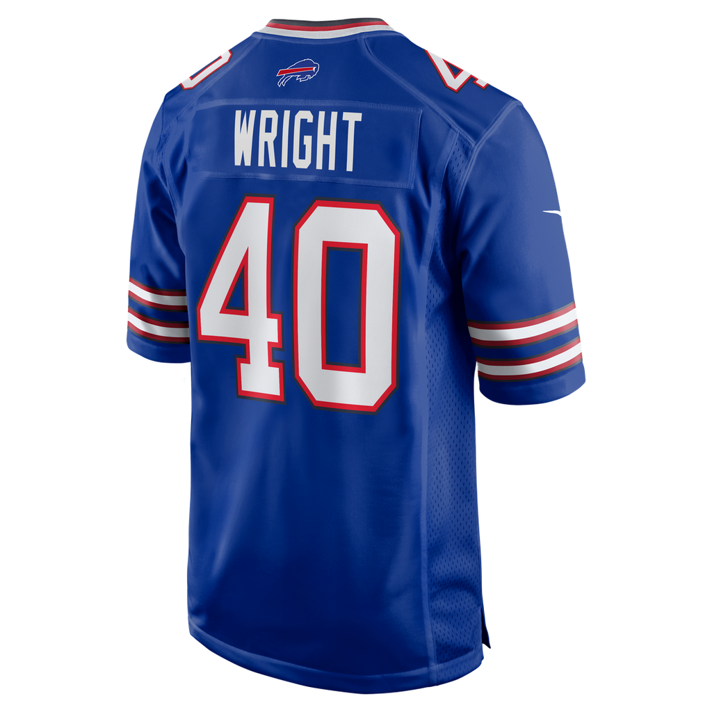Buffalo Bills Matthew Wright Nike Royal Team Game Jersey product image 3, provided for visual reference and product detail