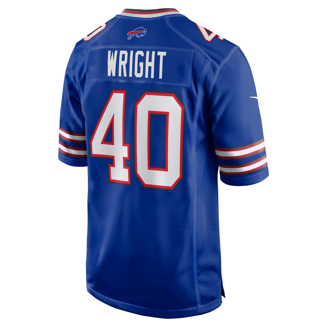 Buffalo Bills Matthew Wright Nike Royal Team Game Jersey product image 3, provided for visual reference and product detail