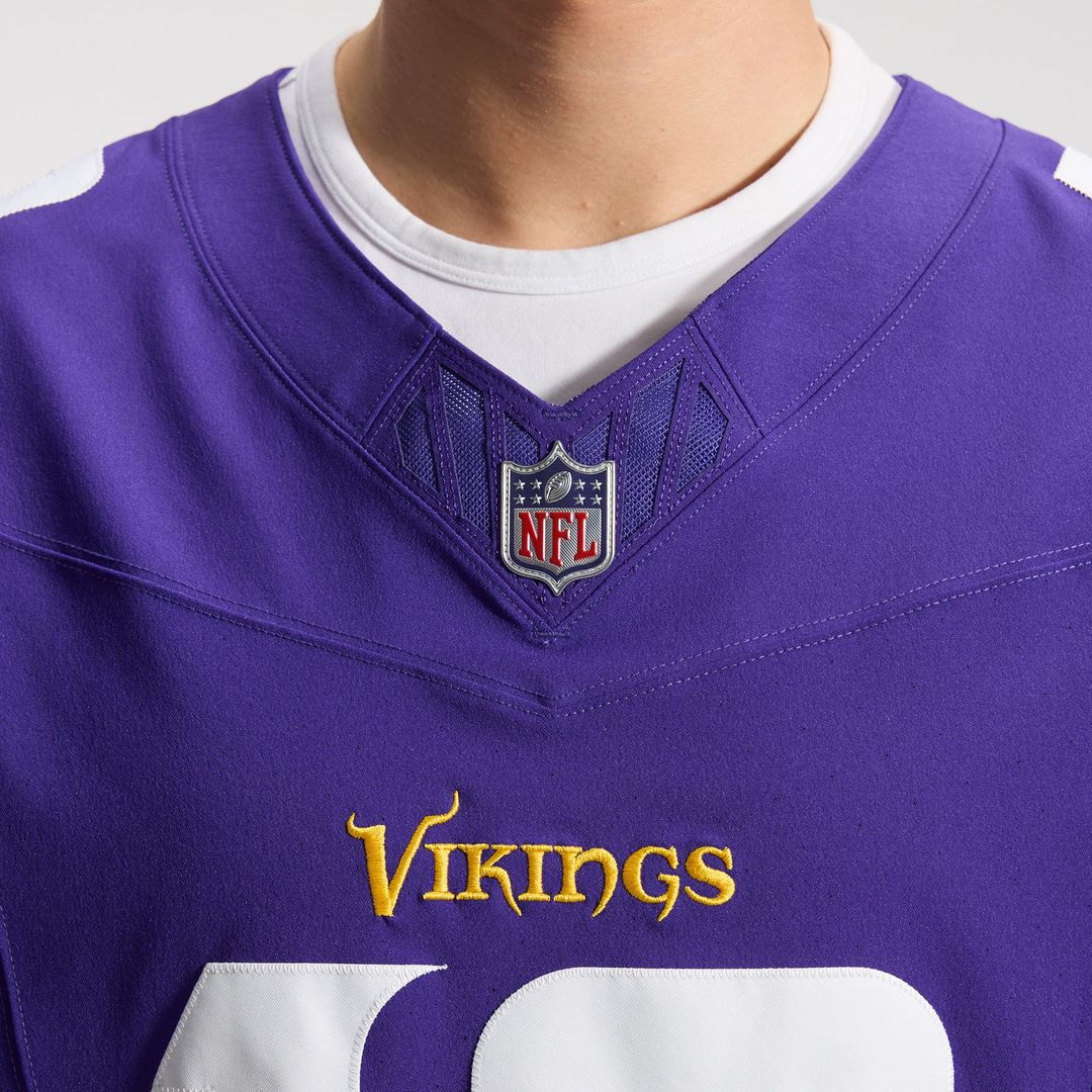 Minnesota Vikings Justin Jefferson Nike Purple Team Vapor F.U.S.E. Elite Jersey product image 9, provided for visual