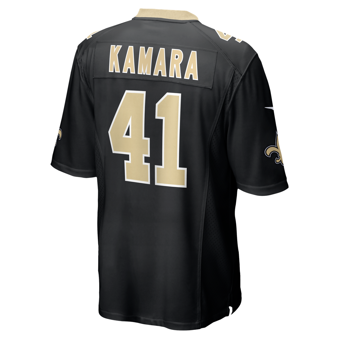 New Orleans Saints Alvin Kamara Nike Black Game Jersey product image 11, provided for visual reference and product detail
