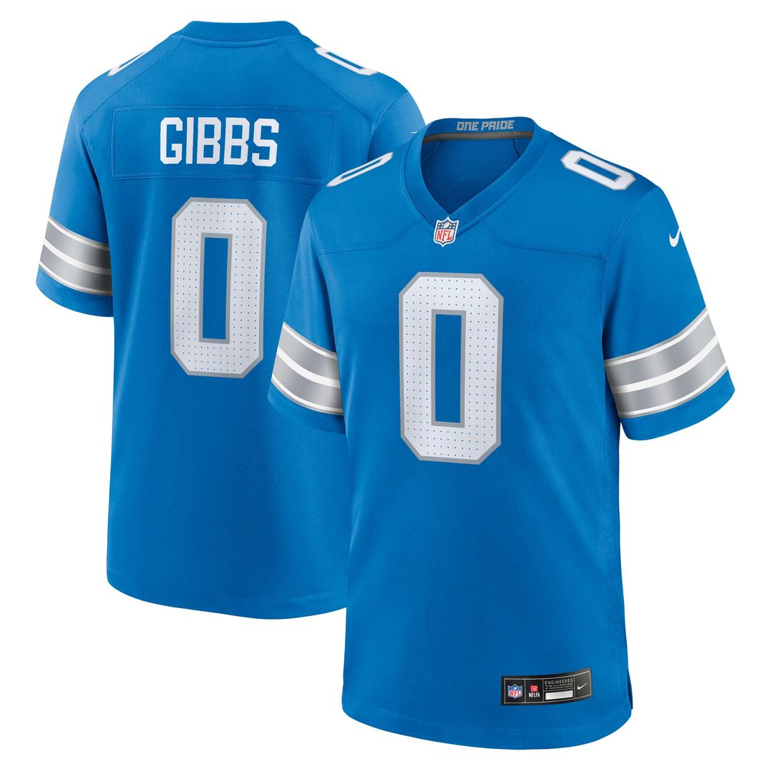 Detroit Lions Jahmyr Gibbs Nike White Game Player Jersey product image 20, provided for visual reference and product detail