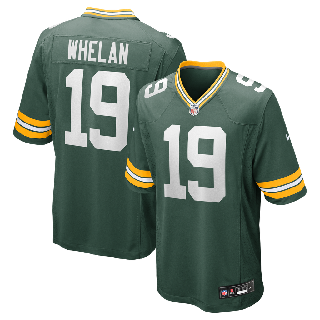 Green Bay Packers Daniel Whelan Nike Green Game Jersey product image 1, provided for visual reference and product detail