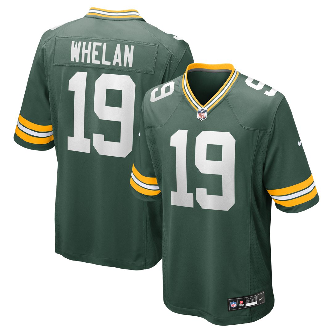 Green Bay Packers Daniel Whelan Nike Green Game Jersey product image 1, provided for visual reference and product detail
