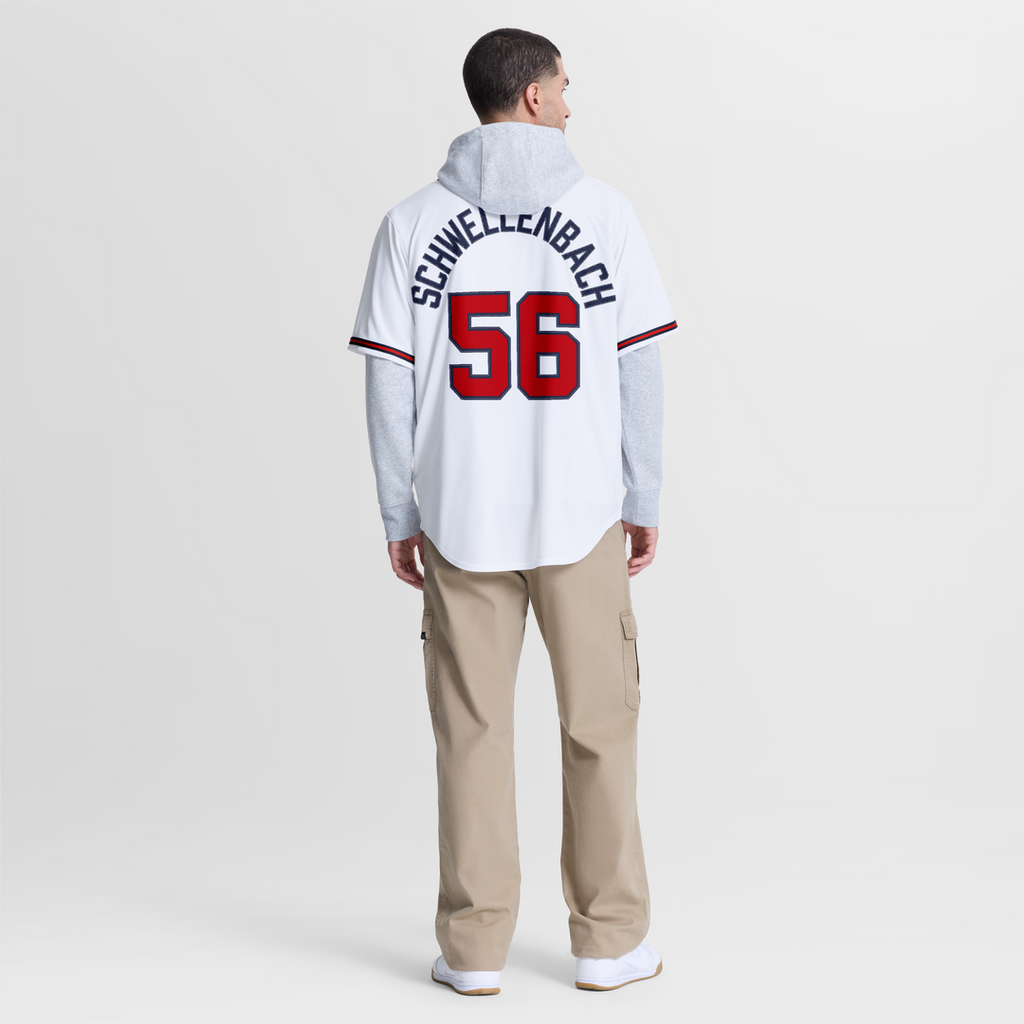 Atlanta Braves Spencer Schwellenbach Nike White Home Replica Jersey product image 5, provided for visual reference and