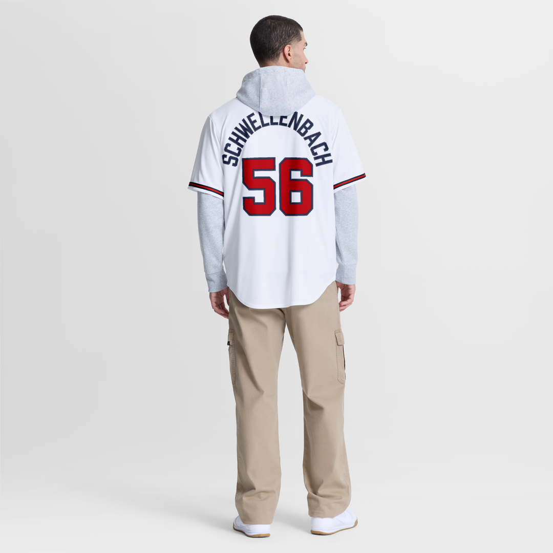 Atlanta Braves Spencer Schwellenbach Nike White Home Replica Jersey product image 5, provided for visual reference and
