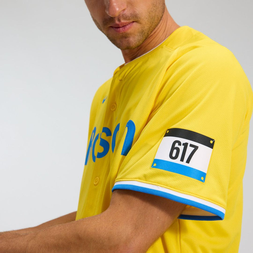 Boston Red Sox Nike Gold City Connect Limited Jersey product image 7, provided for visual reference and product detail review