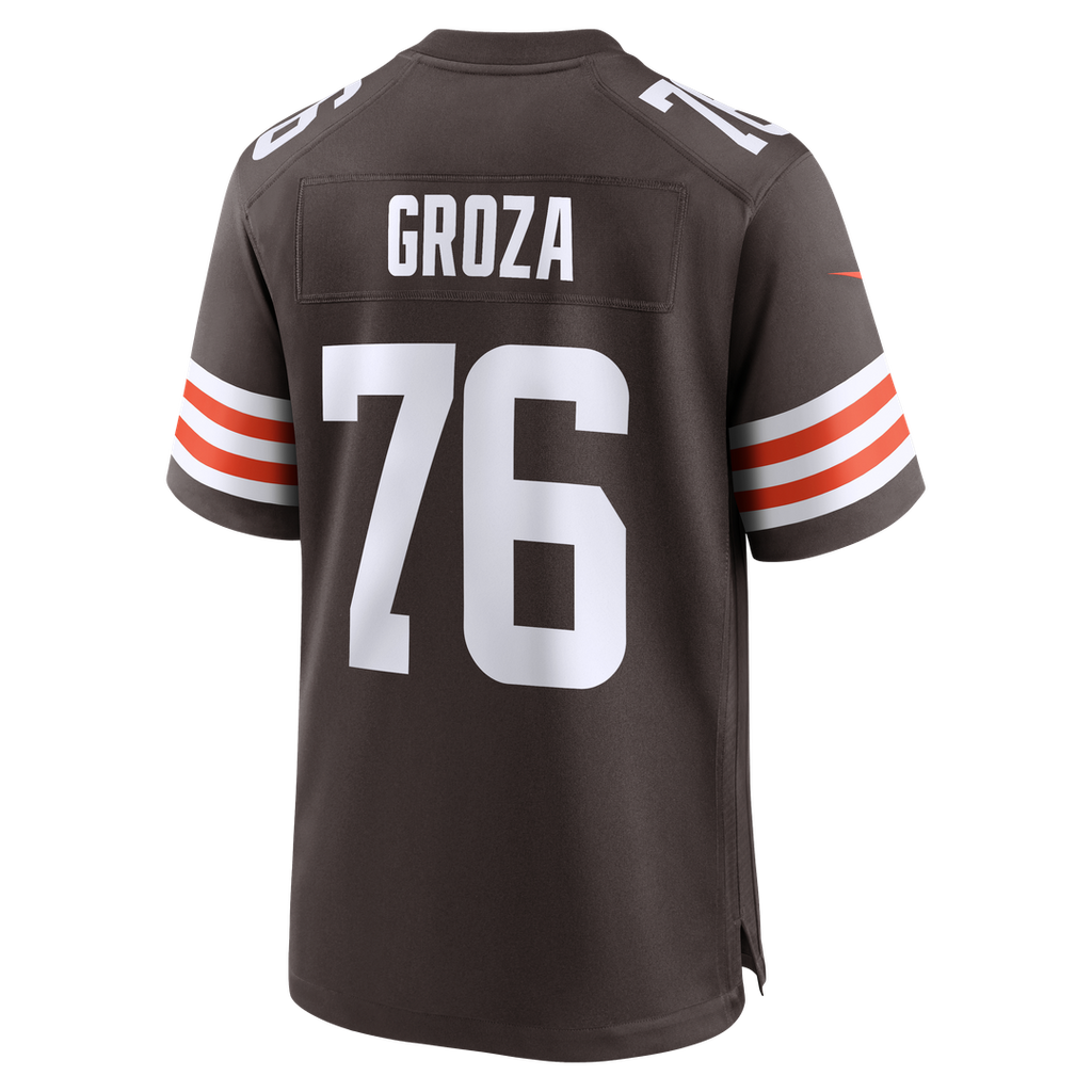 Cleveland Browns Lou Groza Nike Brown Game Retired Player Jersey product image 3, provided for visual reference and product