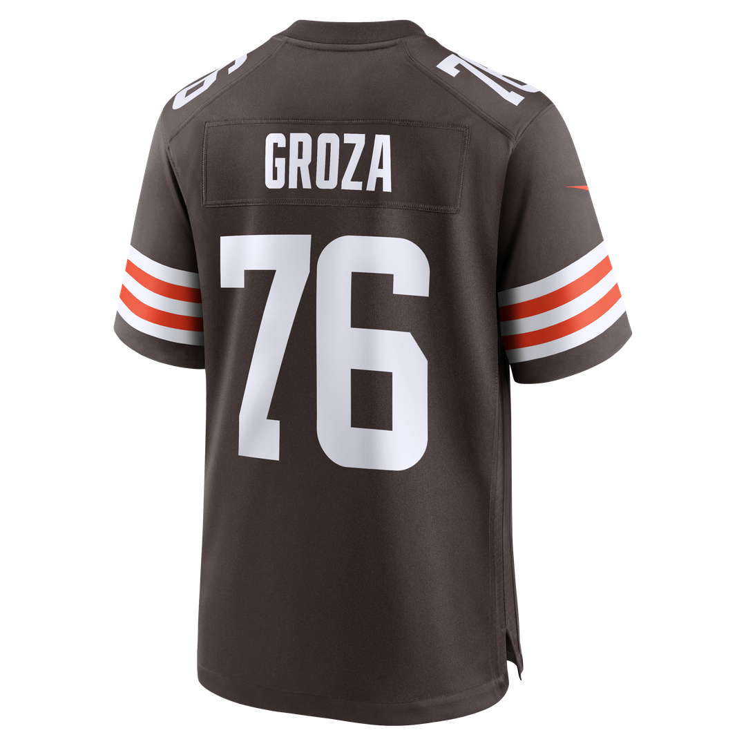 Cleveland Browns Lou Groza Nike Brown Game Retired Player Jersey product image 3, provided for visual reference and product