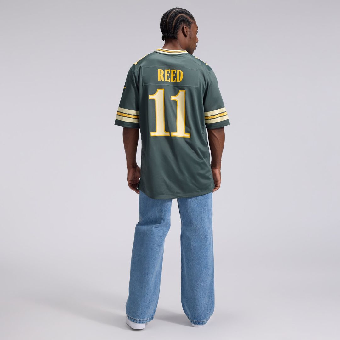 Green Bay Packers Jayden Reed Nike Green 2026 Rivalries Collection Game Jersey product image 5, provided for visual