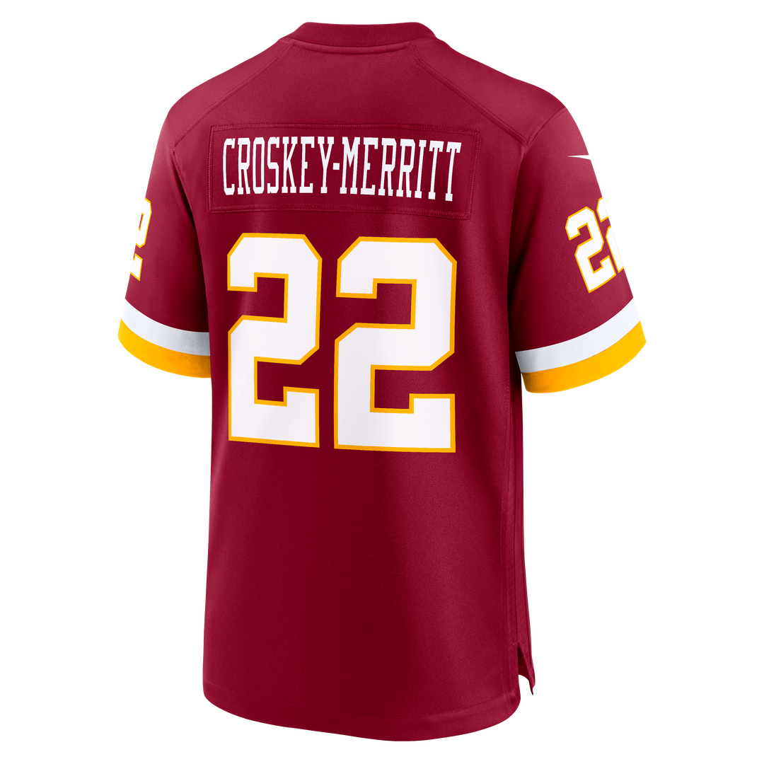 Washington Commanders Jacory Croskey-Merritt Nike Black Hail Raiser Alternate Game Jersey product image 23, provided for