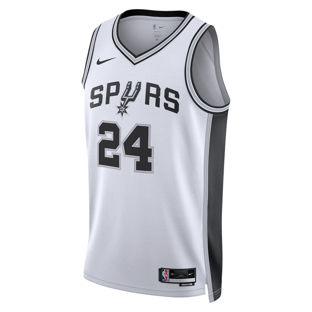 San Antonio Spurs Nike Association Edition Swingman Jersey - White - Devin Vassell - Unisex product image 2, provided for