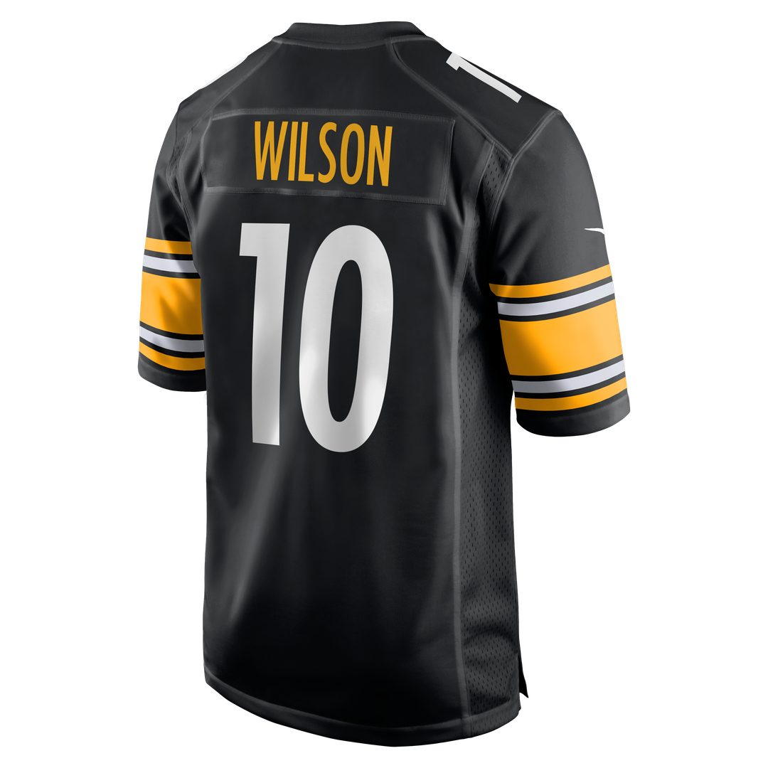 Pittsburgh Steelers Roman Wilson Nike Black Game Player Jersey product image 3, provided for visual reference and product