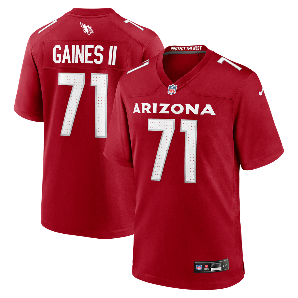 Arizona Cardinals Jon Gaines II Nike Cardinal Team Game Jersey product image 1, provided for visual reference and product