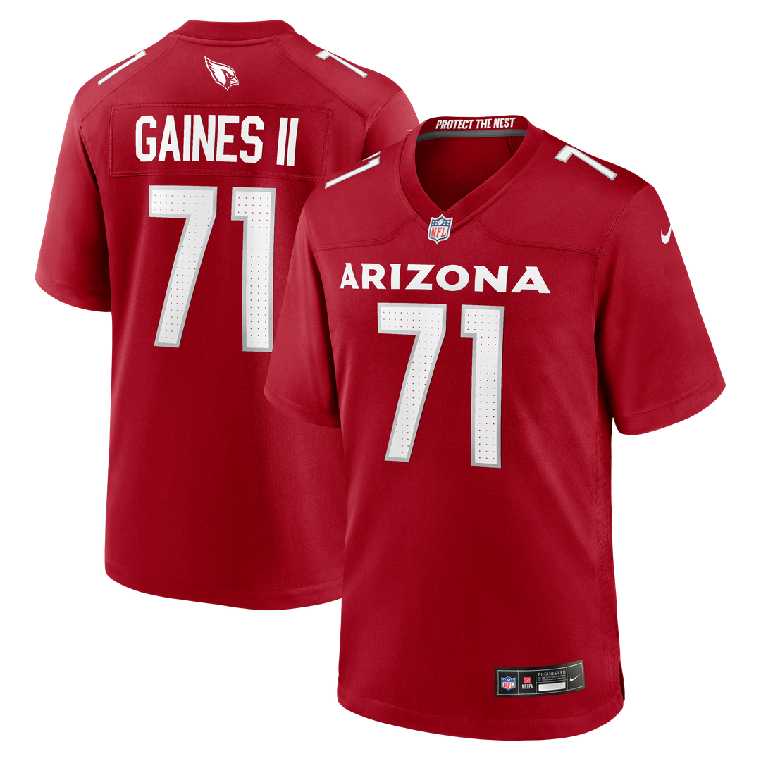 Arizona Cardinals Jon Gaines II Nike Cardinal Team Game Jersey product image 1, provided for visual reference and product