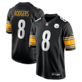 Pittsburgh Steelers Aaron Rodgers Nike Black Game Jersey product image 1, provided for visual reference and product detail