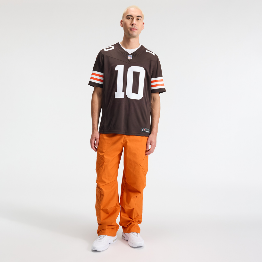Cleveland Browns Quinshon Judkins Nike Brown Team Vapor F.U.S.E. Stitched Limited Jersey product image 4, provided for