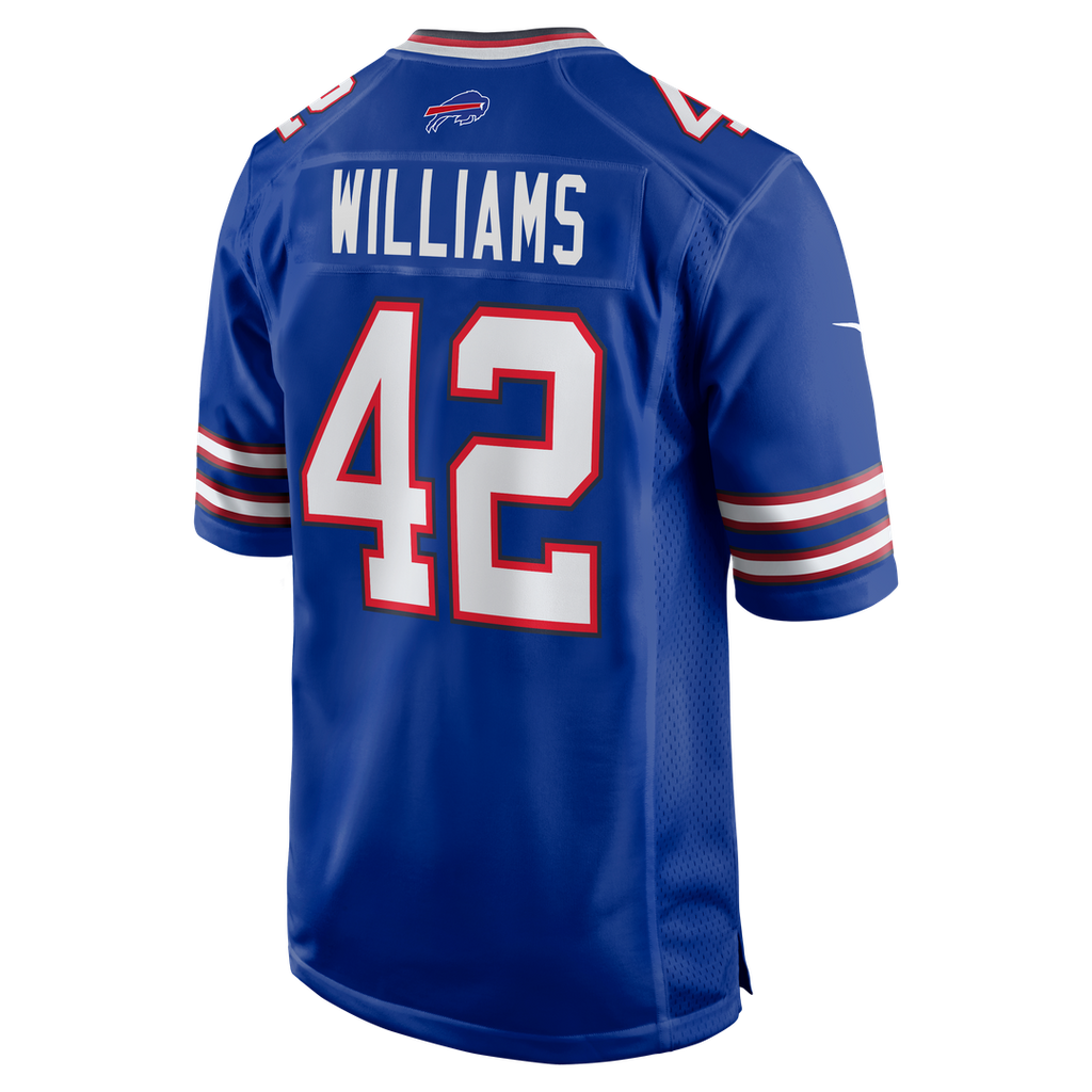Buffalo Bills Dorian Williams Nike Royal Home Game Jersey product image 3, provided for visual reference and product detail