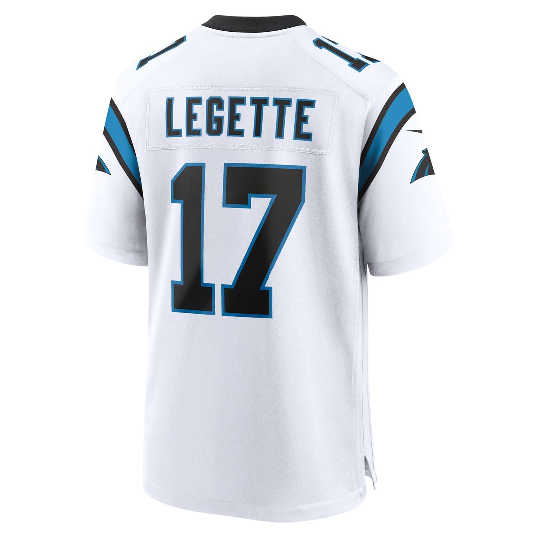 Carolina Panthers Xavier Legette Nike White Game Jersey product image 3, provided for visual reference and product detail