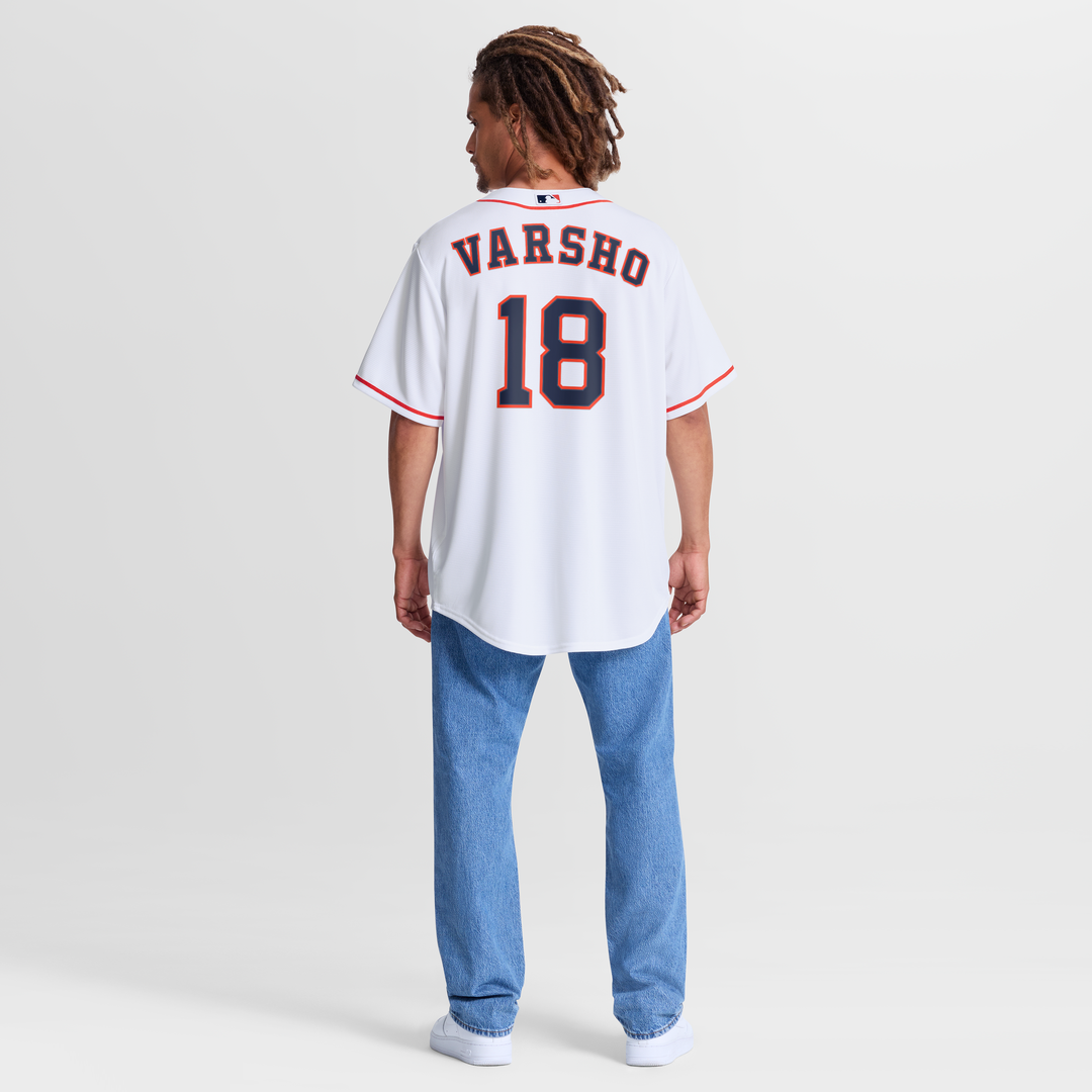 Houston Astros Daulton Varsho Nike White Home Replica Jersey product image 3, provided for visual reference and product