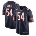 Chicago Bears Logan Jones Nike Navy Team Game Jersey product image 1, provided for visual reference and product detail review