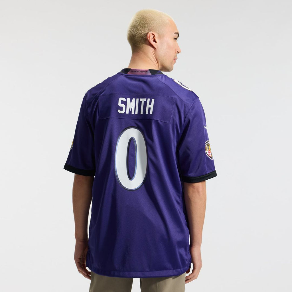 Baltimore Ravens Roquan Smith Nike Purple Team Game Jersey product image 3, provided for visual reference and product detail