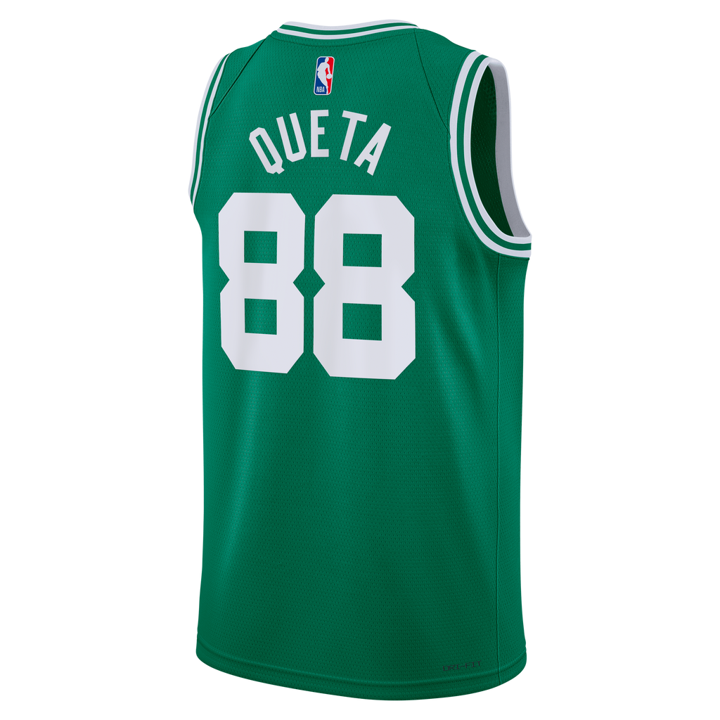 Boston Celtics Nike Icon Edition Swingman Jersey - Kelly Green - Neemias Queta - Unisex product image 4, provided for visual