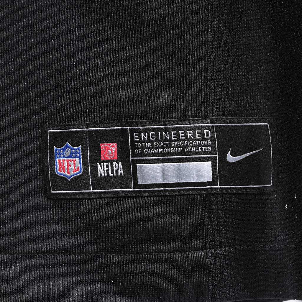 New Orleans Saints Spencer Rattler Nike Black Team Game Jersey product image 6, provided for visual reference and product