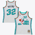 NBA Mitchell & Ness Karl Malone 1996 All-Star Swingman Authentic Jersey - White product image 1, provided for visual