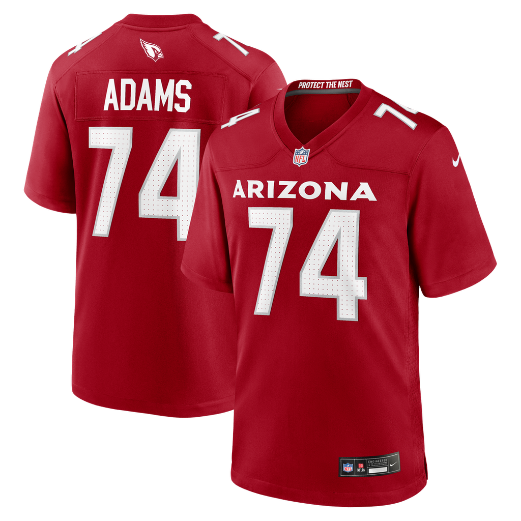 Arizona Cardinals Isaiah Adams Nike Cardinal Team Game Jersey product image 1, provided for visual reference and product