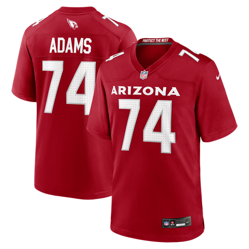 Arizona Cardinals Isaiah Adams Nike Cardinal Team Game Jersey product image 1, provided for visual reference and product