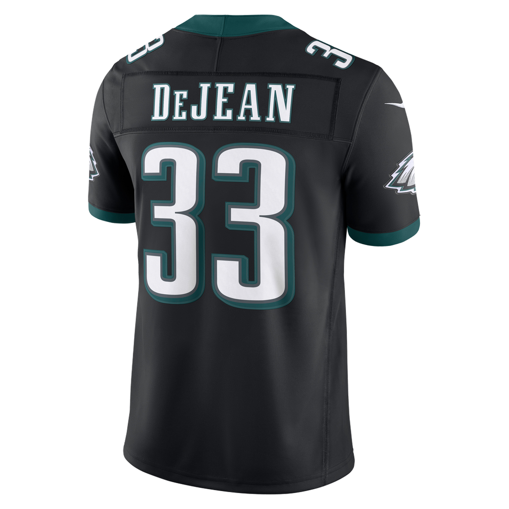 Philadelphia Eagles Cooper DeJean Nike Black Alternate Vapor F.U.S.E. Stitched Limited Jersey product image 3, provided for