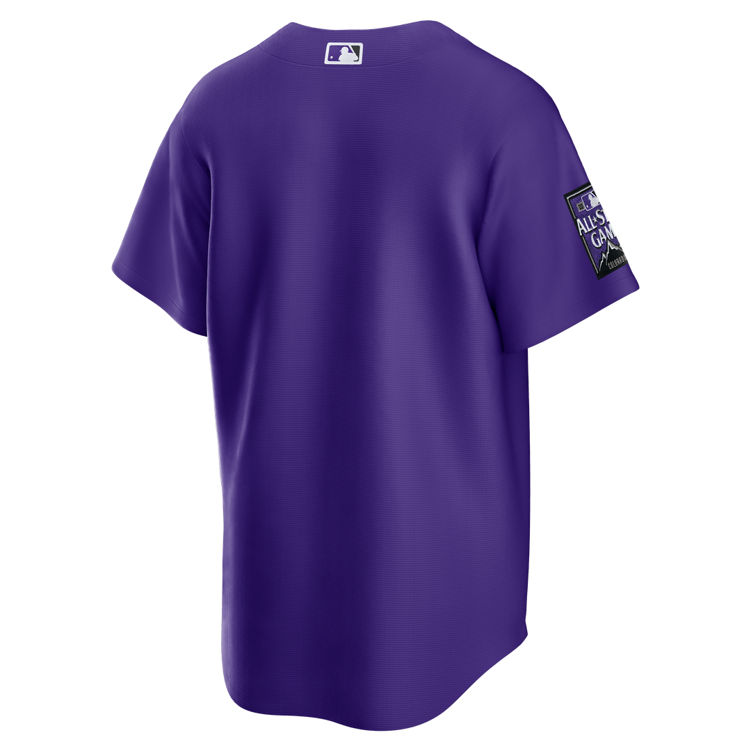 Colorado Rockies Nike Purple Alternate Replica Team Jersey product image 6, provided for visual reference and product detail