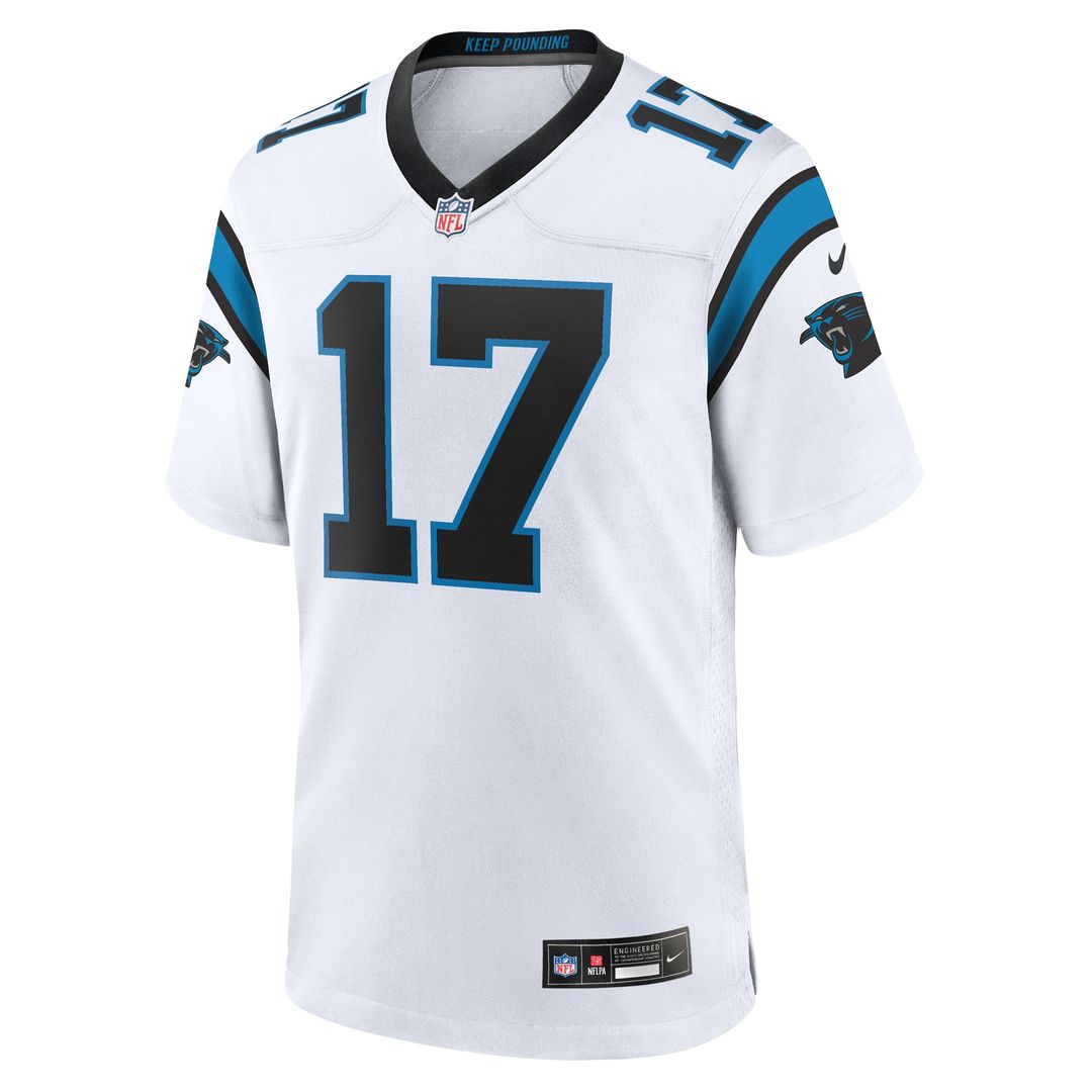 Carolina Panthers Xavier Legette Nike White Game Jersey product image 2, provided for visual reference and product detail