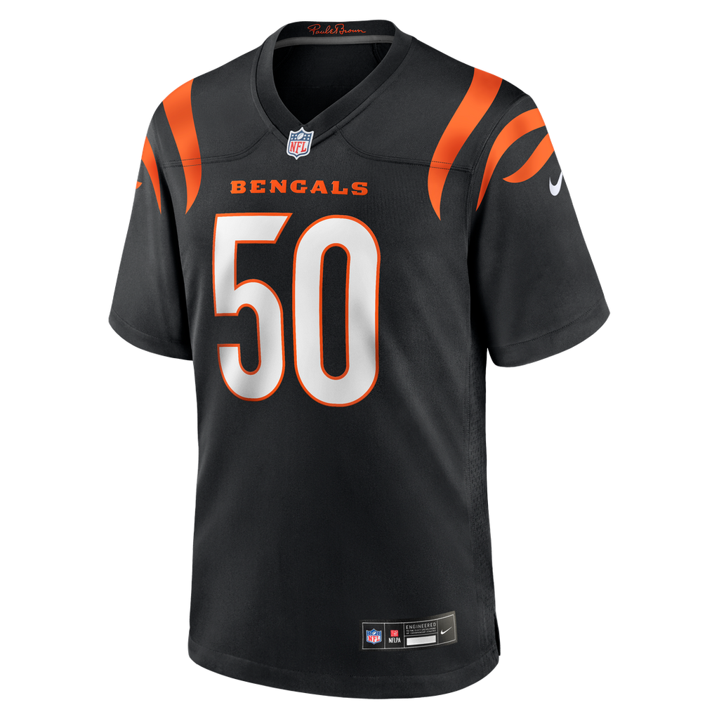Cincinnati Bengals Shaka Heyward Nike Black Team Game Jersey product image 2, provided for visual reference and product