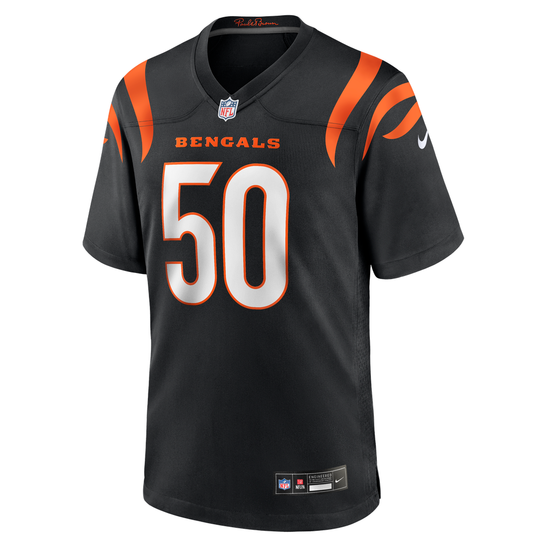Cincinnati Bengals Shaka Heyward Nike Black Team Game Jersey product image 2, provided for visual reference and product