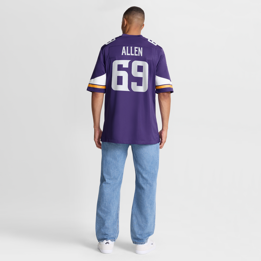 Minnesota Vikings Jared Allen Nike Purple Retired Player Game Jersey product image 8, provided for visual reference and
