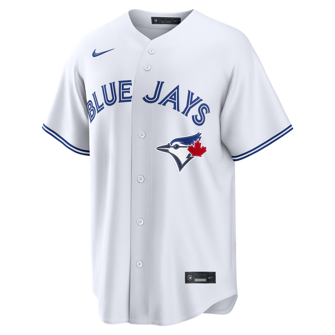 Toronto Blue Jays Shane Bieber Nike White Home Replica Jersey product image 2, provided for visual reference and product