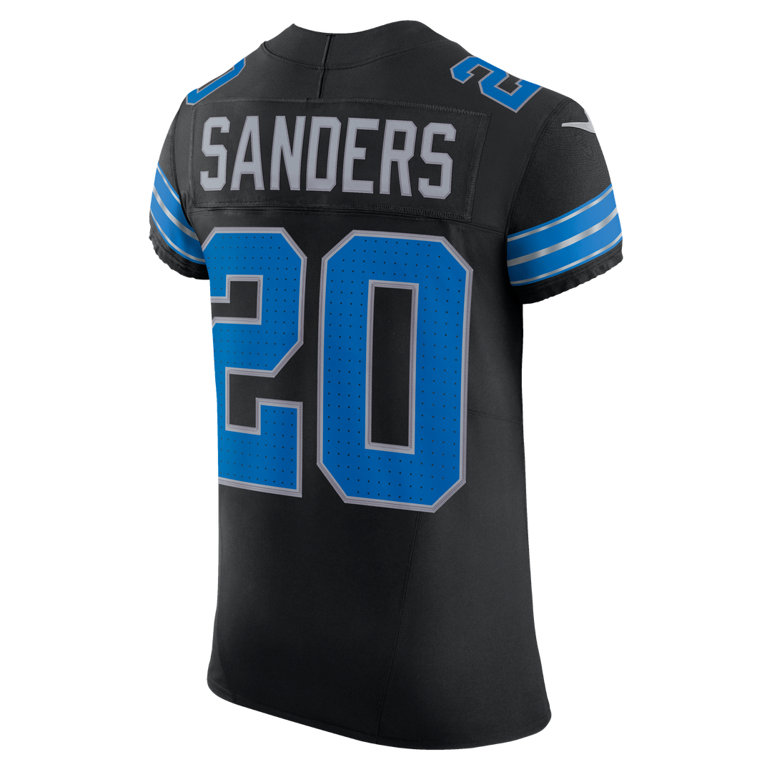 Detroit Lions Barry Sanders Nike Black Alternate Vapor F.U.S.E. Elite Jersey product image 6, provided for visual reference