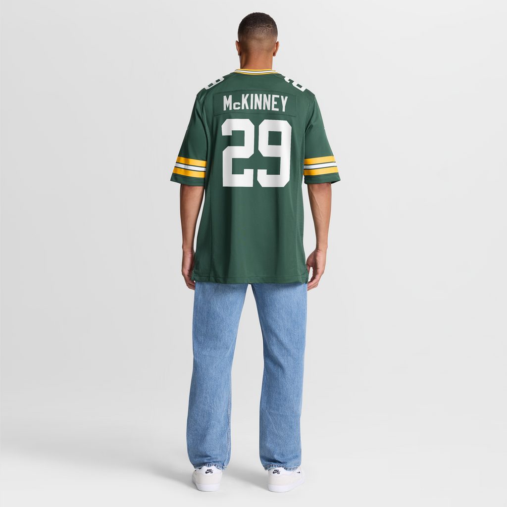Green Bay Packers Xavier McKinney Nike Green Team Game Jersey product image 8, provided for visual reference and product