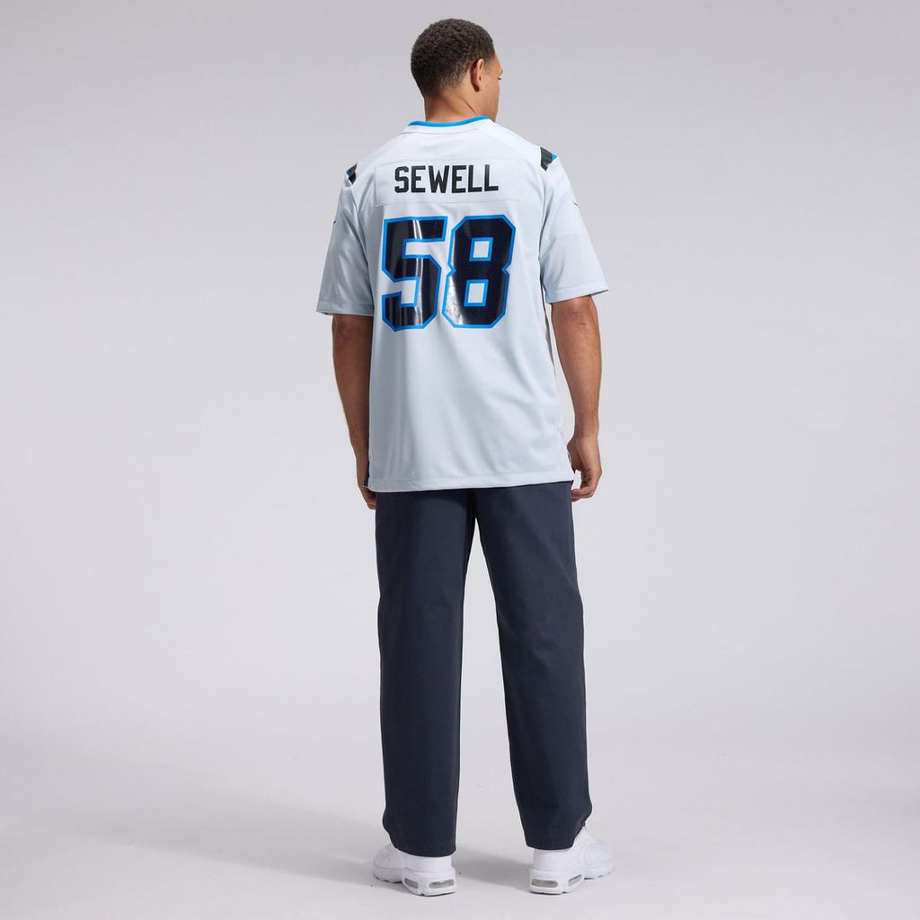 Detroit Lions Penei Sewell Nike Silver 2026 Rivalries Collection Game Jersey product image 5, provided for visual reference