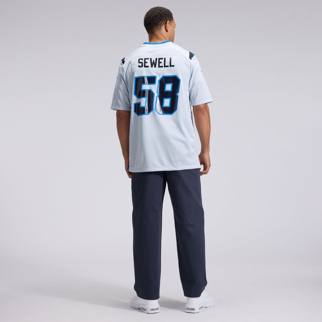 Detroit Lions Penei Sewell Nike Silver 2026 Rivalries Collection Game Jersey product image 5, provided for visual reference