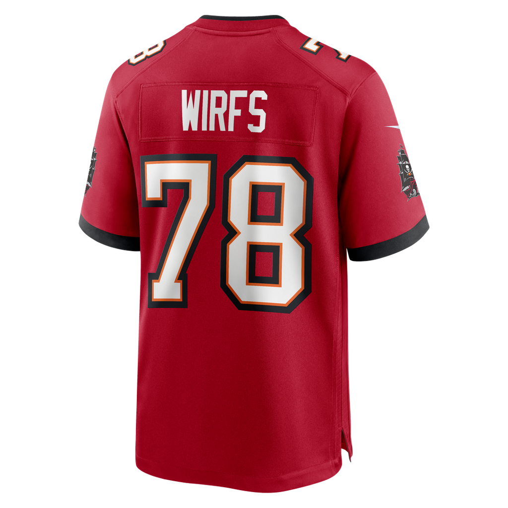 Tampa Bay Buccaneers Tristan Wirfs Nike Orange Alternate Game Jersey product image 15, provided for visual reference and